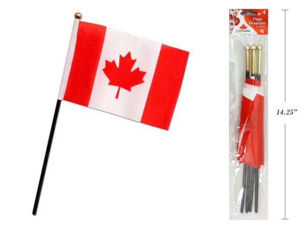 Canada Flag – 4″ x 6″ ~ 4 per pack