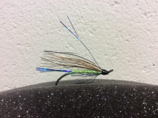 None of Your Business ~ Fl. Green Salmon Wet Flies