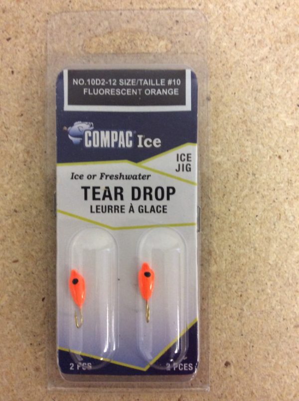 Tear Drops – Size 10 ~ Fluorescent Orange
