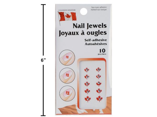 Canada Nail Jewels ~ 10 pieces per pack