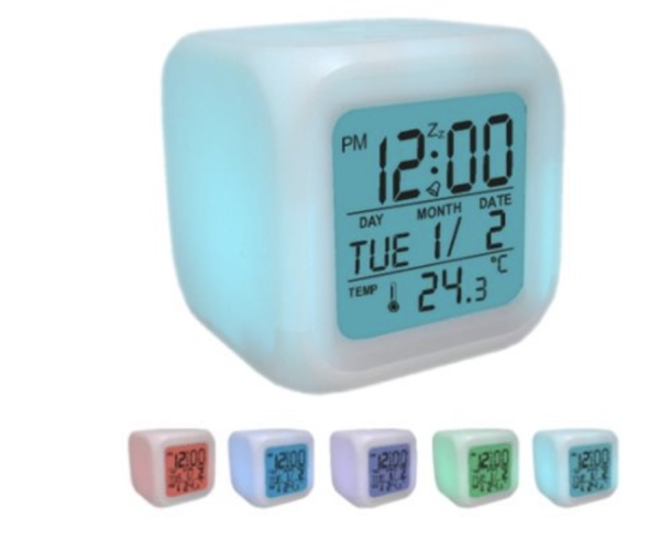 Color Changing Digital Alarm Clock