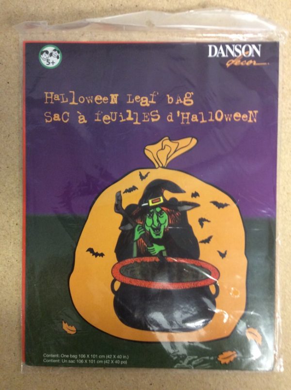 Halloween Lawn Leaf Bag ~ Witch Design