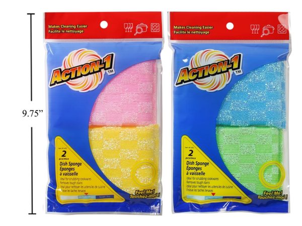 Action-1 Scrubbing Dish Sponges ~2 per pack
