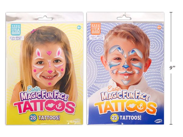 Easter Magic Fun Face Tattoos ~ Girl / Boy