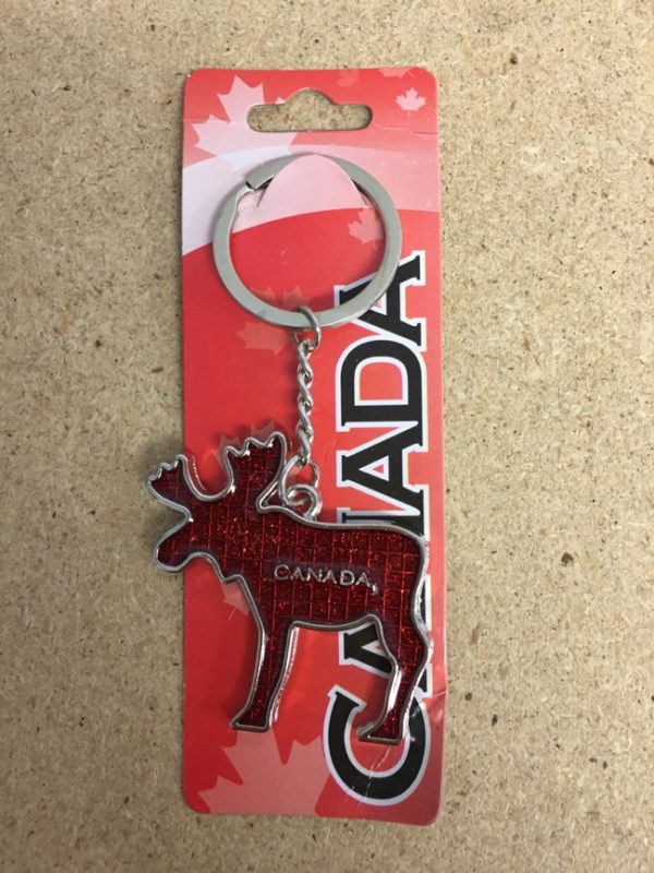 Canada Keychain 4″ ~ Moose