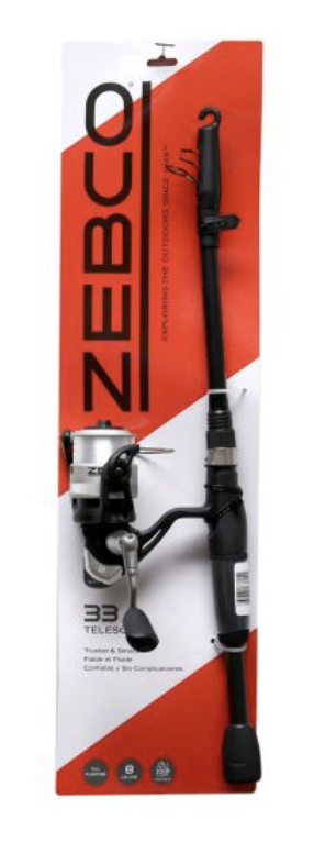 Zebco Authentic 33 Telescopic Spinning Combo ~ 6'0 ~ CASE OF 4