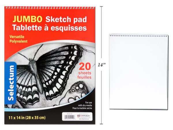 Selectum Jumbo Sketch Pad – 11″ x 14″ ~ 20 sheets