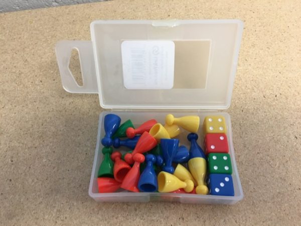 Pawn & Dice Set ~ 24 pieces in box