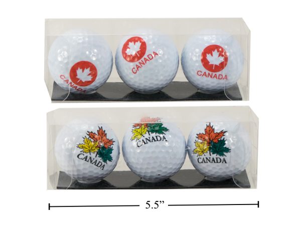 Canada Golf Balls ~ 3 per pack