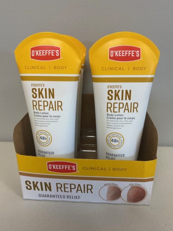 O’Keeffe’s Skin Repair – 7oz Tube ~ 6 per counter display