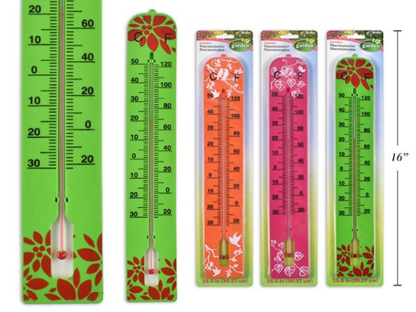 Jumbo Printed Plastic Thermometer – 15.75″