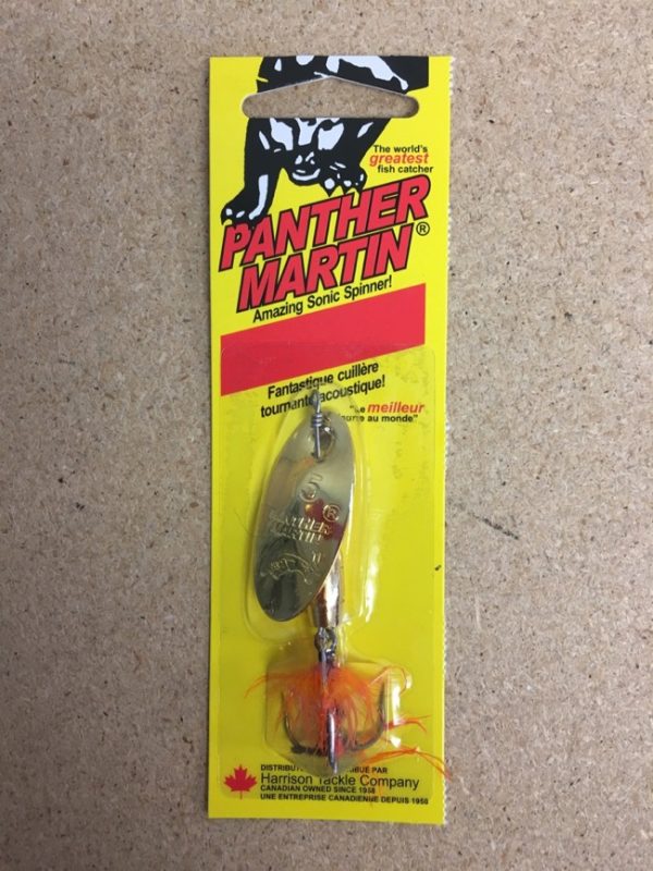 Panther Martin Lure – Size 15 ~ Deluxe Fly Gold/Orange