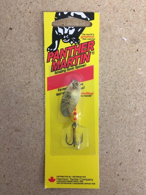 Panther Martin Lure – Size 9 ~ Classic Regular Gold Yellow
