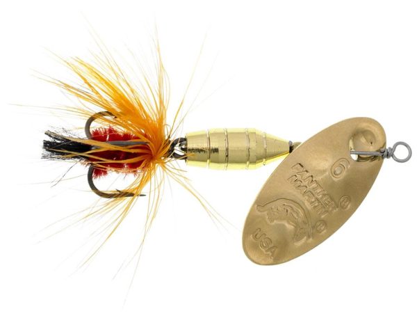 Panther Martin Lure – Size 15 ~ Deluxe Fly Gold/Orange