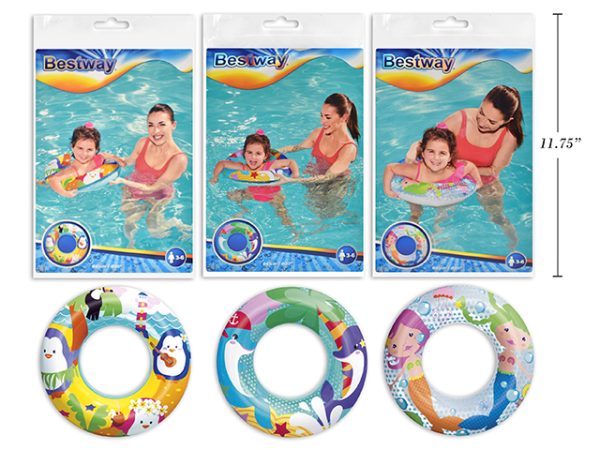 Sea Adventures Inflatable Swim Ring ~ 20″ D {36113}
