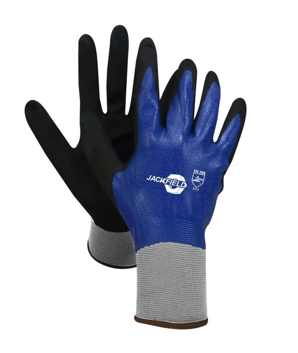 Nitrile Gloves with Elastic Wrist ~ Blue