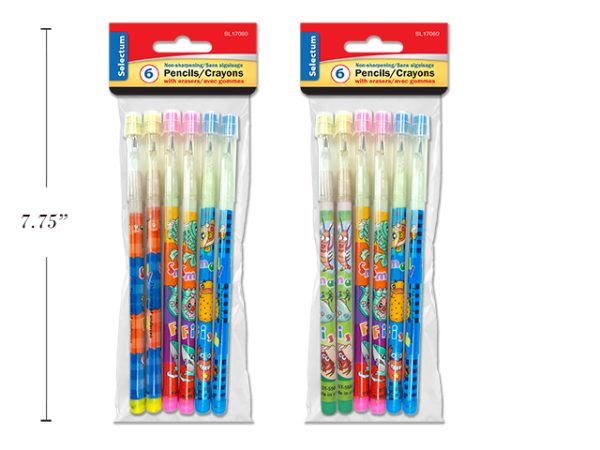 Selectum Non-Sharpening Pencils ~ 8 per pack