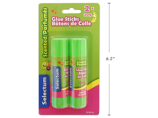 Selectum Fruit Scented Glue Sticks ~ 2 x 20gram