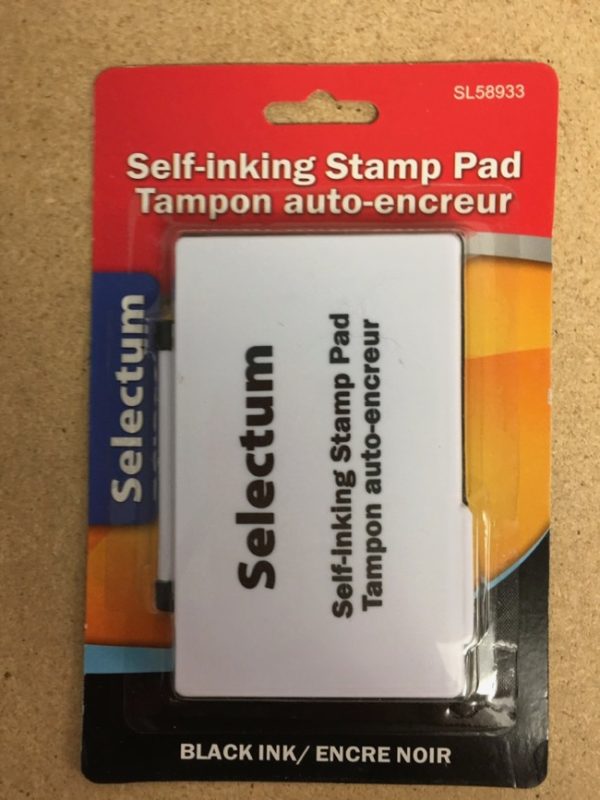 Selectum Black Ink Stamp Pad