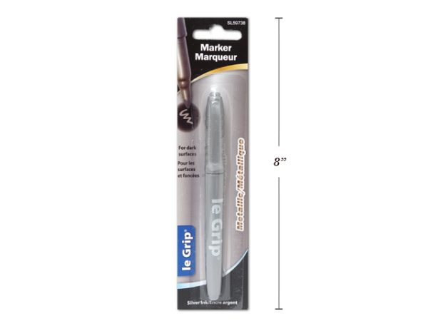 Selectum Fine Point Metallic Silver Permanent Marker ~ 1 per pack
