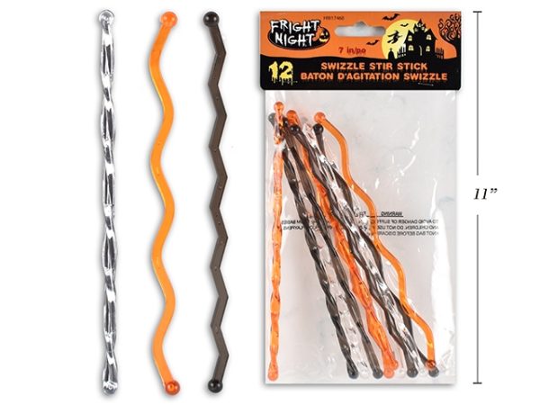Halloween Swizzle Stir Sticks ~ 12 per pack