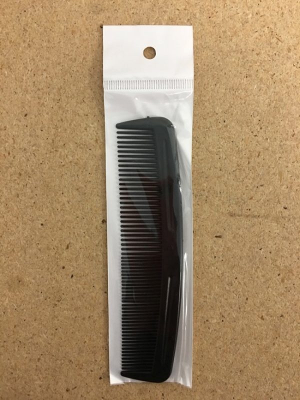 Men’s Black Small Plastic Comb ~ 1 per pack