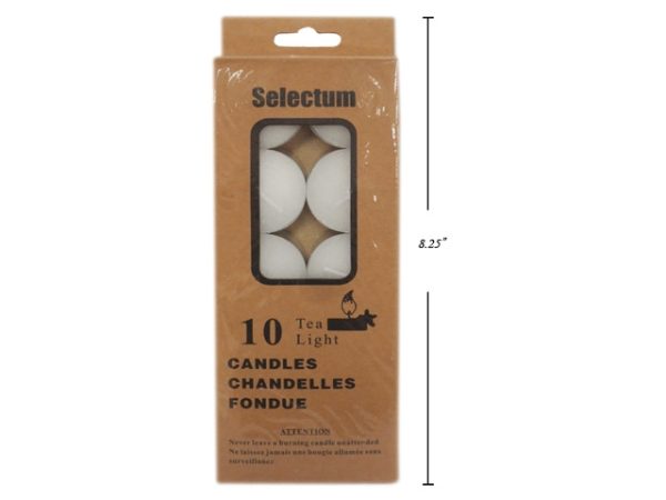 Selectum Tealight Candles ~ 10 per pack