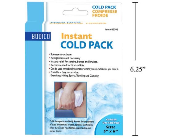 Bodico Instant Cold Pack ~ 5″ x 6″