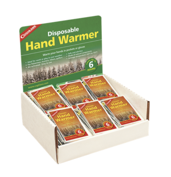 Coghlan’s Disposable Hand Warmers – 1/pk ~ 100 per display