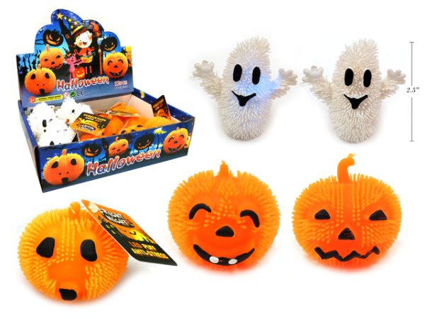 Halloween LED Puff Pumpkin / Ghost Characters ~ 12 per display