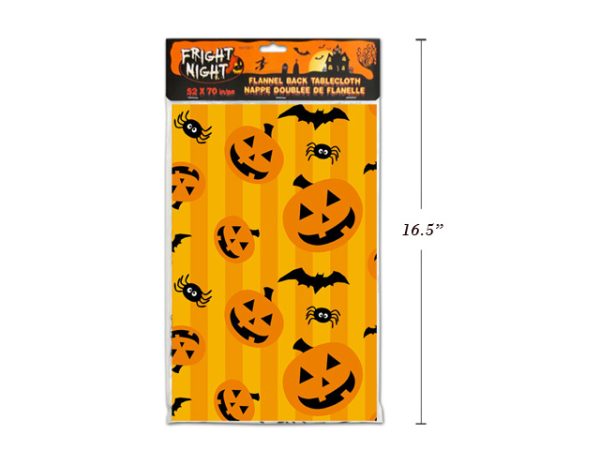 Halloween Flannel Back Tablecloth ~ 52″ x 70″
