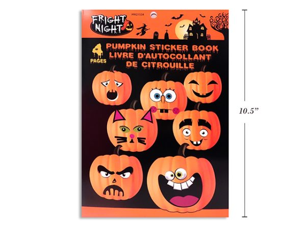 Halloween Pumpkin Sticker Book ~ 4 pages
