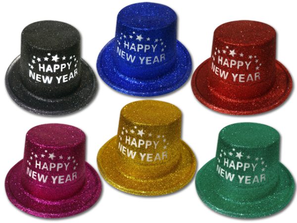 New Year’s Glitter Top Hat