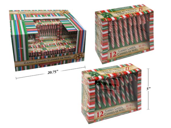 Christmas Peppermint Candy Canes ~ 12 per pack