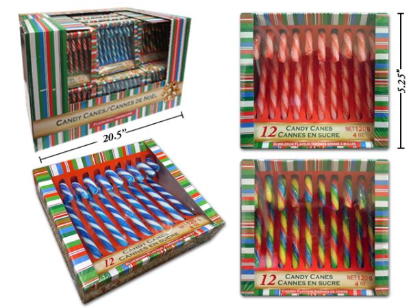 Christmas Flavored Candy Canes ~ 12 per pack