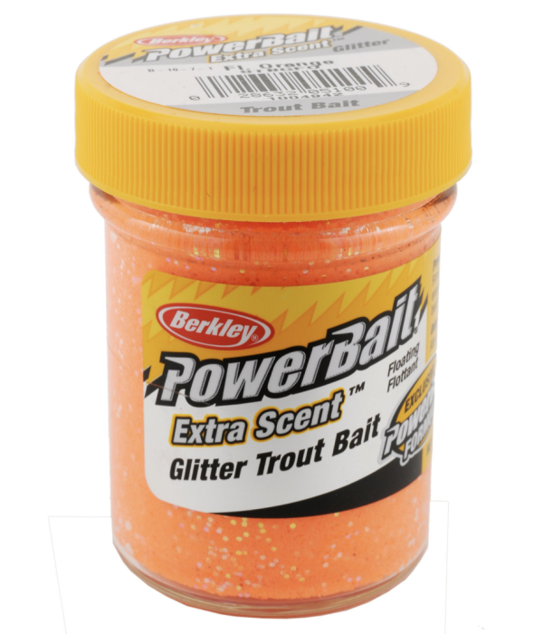 Berkley PowerBait Glitter Trout Bait ~ Fl. Orange