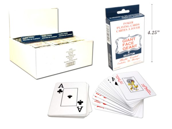 Selectum Poker Playing Cards with Giant Face