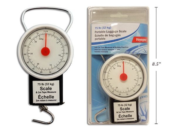 Portable Luggage Scale with Built-In 1M Tape Measure