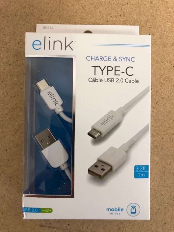 eLink Type “C” USB Charge & Sync Cable ~ 3.3′ / 1M
