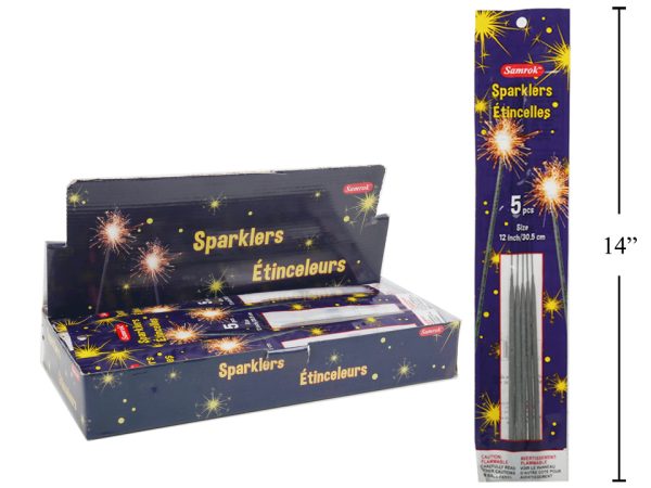 Sparklers – 12″ ~ 5 per pack