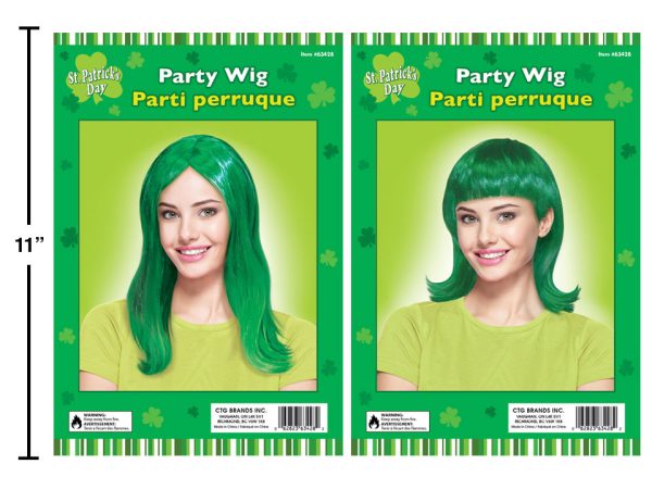 St. Patrick’s Day Adult Green Party Wig