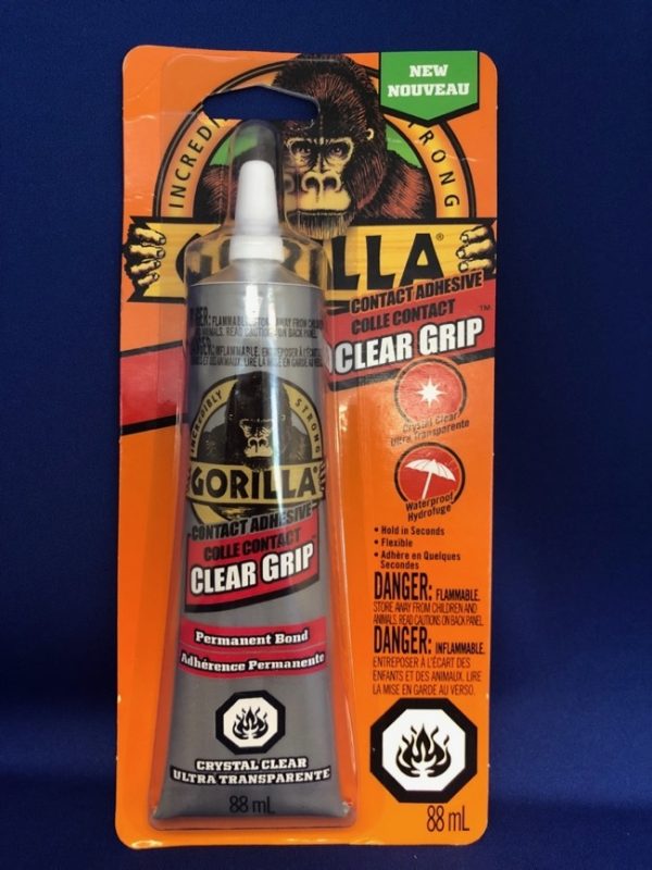 Gorilla Clear Grip Contact Adhesvie ~ 3oz tube