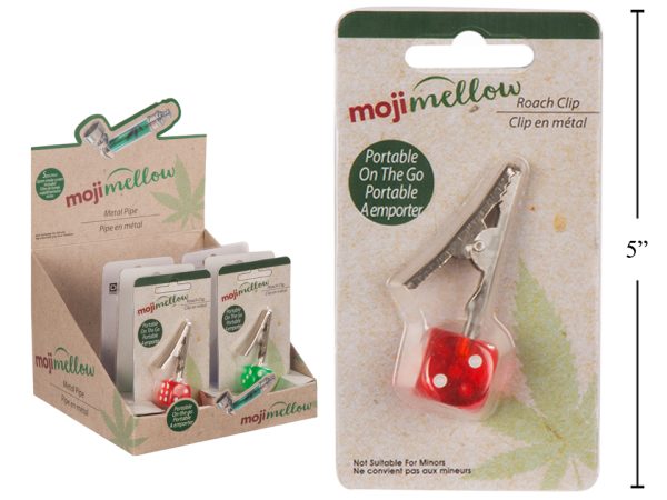 MojiMellow Dice Roach Clip ~ Display of 12