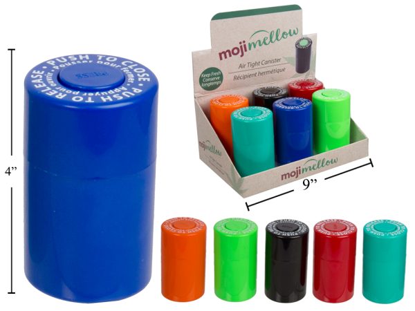 MojiMellow Air Tight Canister ~ 6 per Display