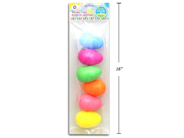 Easter Fillable Eggs – 3.25″ Pastel ~ 6 per pack