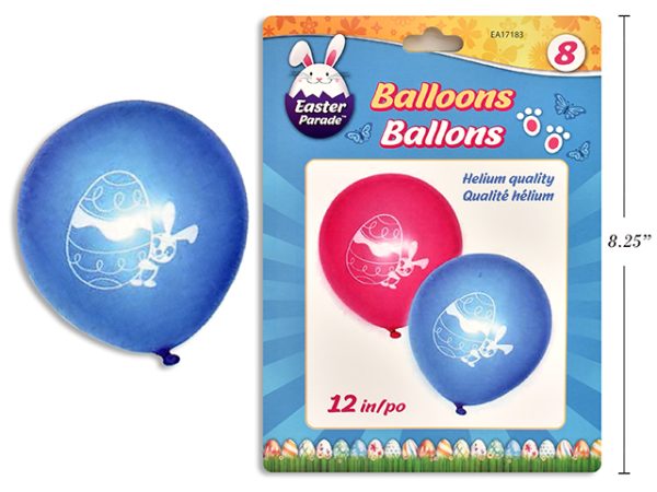 Easter Printed Balloons – 12″ ~ 8 per pack