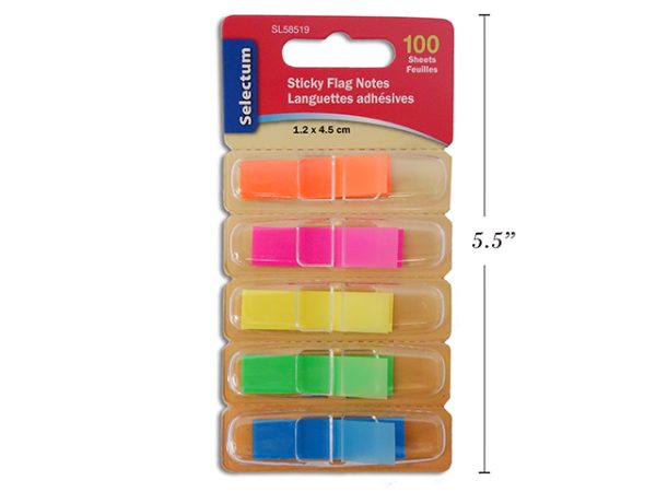 Selectum Sticky Flag Notes ~ 100/sheets
