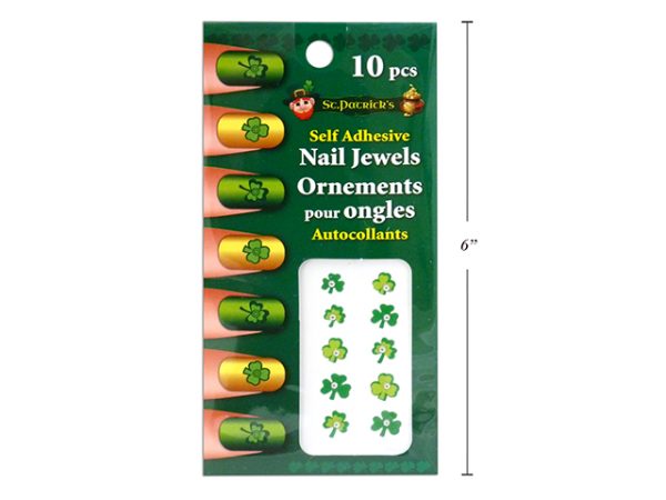 St. Patrick’s Day Self Adhesive Finger Nail Jewel Art