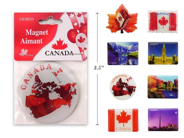 Canada Magnets ~ 8 assorted
