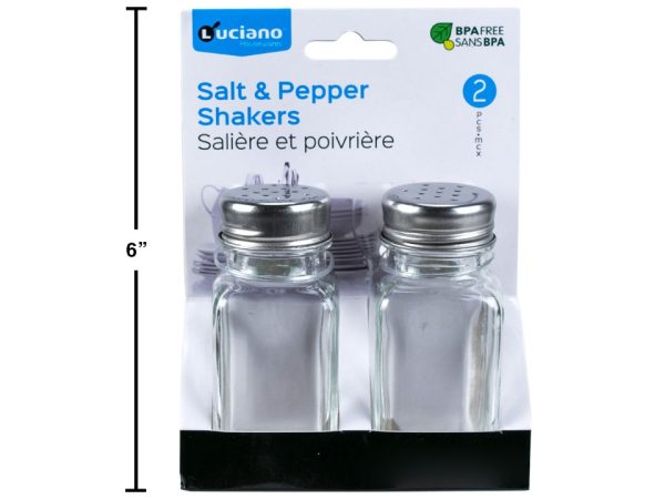 Luciano Glass Salt & Pepper Shakers